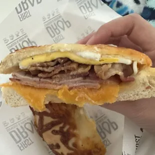Rising Start bagel sandwich - must order