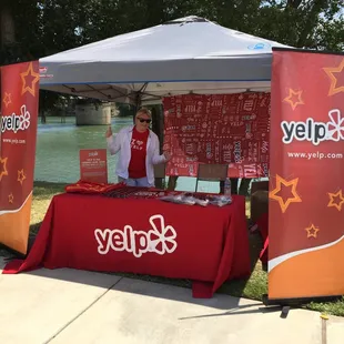 Yelp booth!