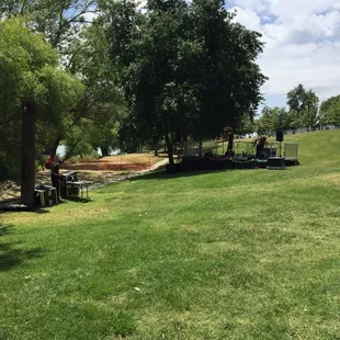 Raw TV stage early in day