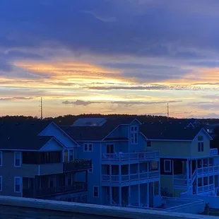 Sunset from private back deck