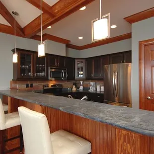 Sample kitchen Waves Village Resort http://www.firstflightrentals.com/waves-village-resort-unit-features.htm