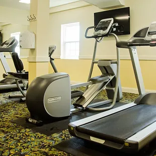 Fitness center at First Flight Retreat