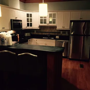 Kitchen was very modern.