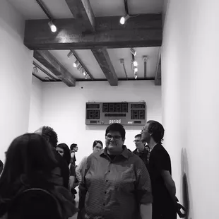 a black and white photo of a group of people