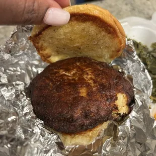 Crab cake sandwich - excellent!