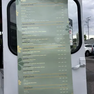 Spring 24 menu