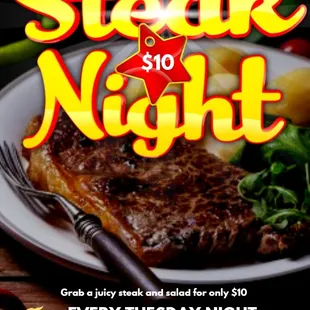 steak night flyer