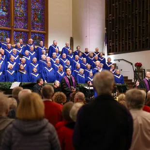 The Sanctuary Choir leads our classic worship services each Sunday at 8:30 and 10 am.