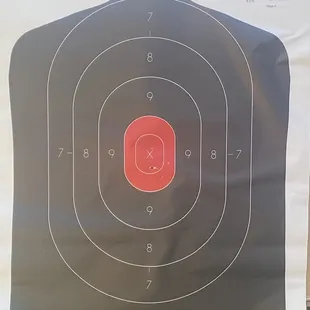 My daughter's first time air soft practice right after a session with Mr. Brown.