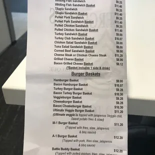 Sandwiches &amp; burgers