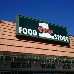 the front of the store