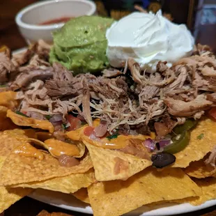 a plate of nachos