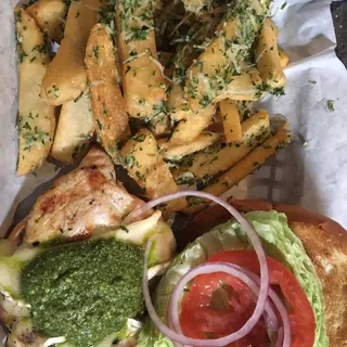 Brie & Pesto Burger