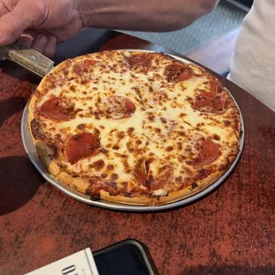 Pepperoni pizza!!  Great affordable pizza!!!!!