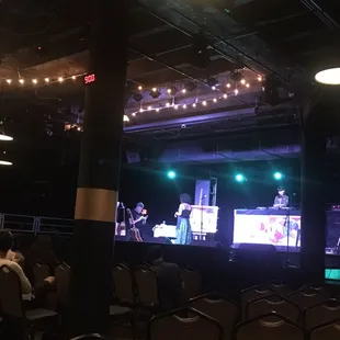 Stage area. Super fun talented performers!
