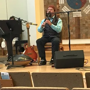 Randy Granger. He sang Deep Peace To You for us. https://www.youtube.com/watch?v=zhQPYsHZJnc