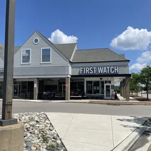 Restaurant exterior.