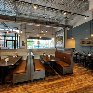 View of the dining area.