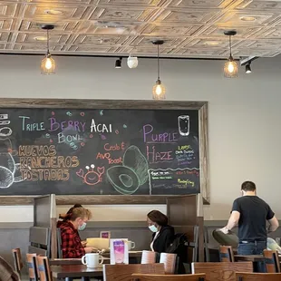 Love this chalk menu board