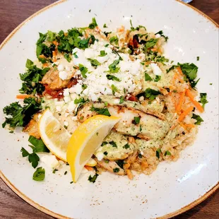 Pesto Chicken Quinoa Bowl