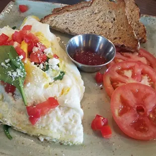 Egg White Vegetable Omelet