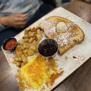 Trifecta with French toast