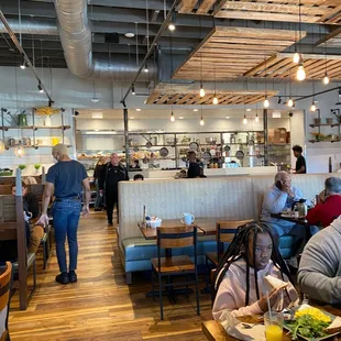 Inside the restaurant