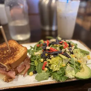 Ham and Gruyère with a side salad.