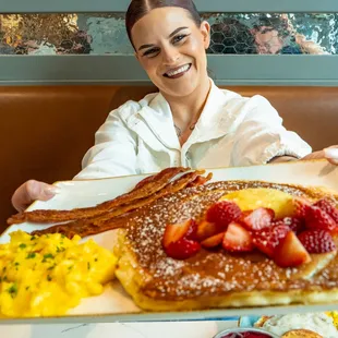 pancakes, food