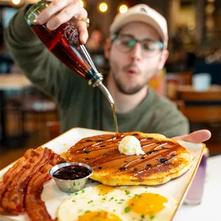 pancakes, food