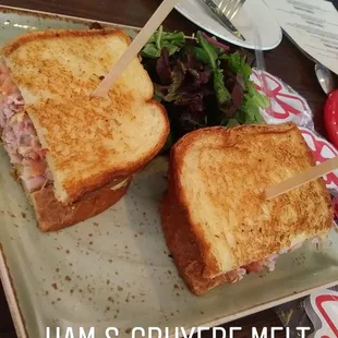 Ham and Gruyere Melt Sandwich