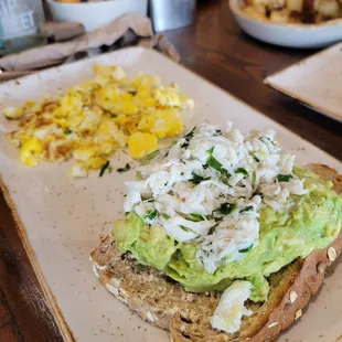 Crab and Avocado toast