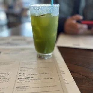 Kale tonic- my favorite!