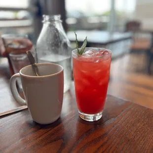 Watermelon, mint refreshing drink