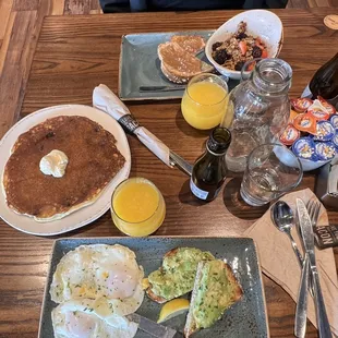 Cinnamon Chip Pancake Breakfast