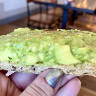 Yeah that's how much avocado should be on there!