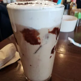 Mint mocha iced coffee