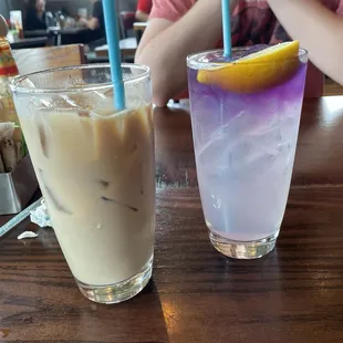 Iced coffee and purple haze
