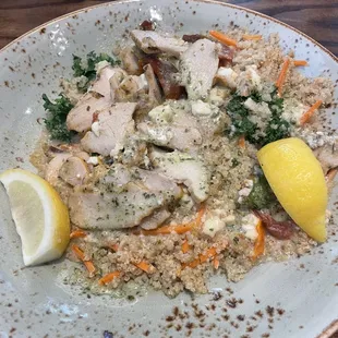 Pesto Chicken Quinoa Bowl