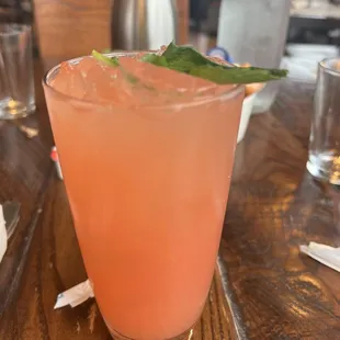Watermelon mint drink