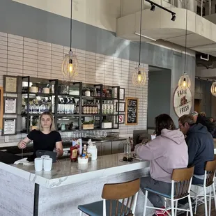 Bar seating area