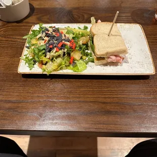 1/2 club and 1/2 chop salad