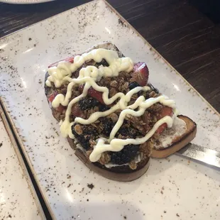 Mixed Berry Ricotta French Toast
