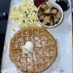 Belgian Waffles Eggs