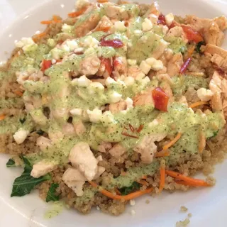 Pesto Chicken Quinoa Bowl