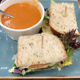 1/2 Sandwich Cup Of Soup
