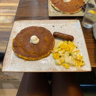 Cinnamon Chip Pancake Breakfast