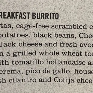 Carnitas Breakfast Burrito