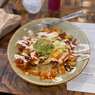 Chorizo hash bowl