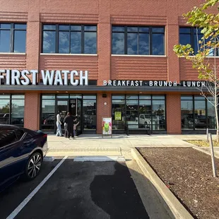 Outside in November.